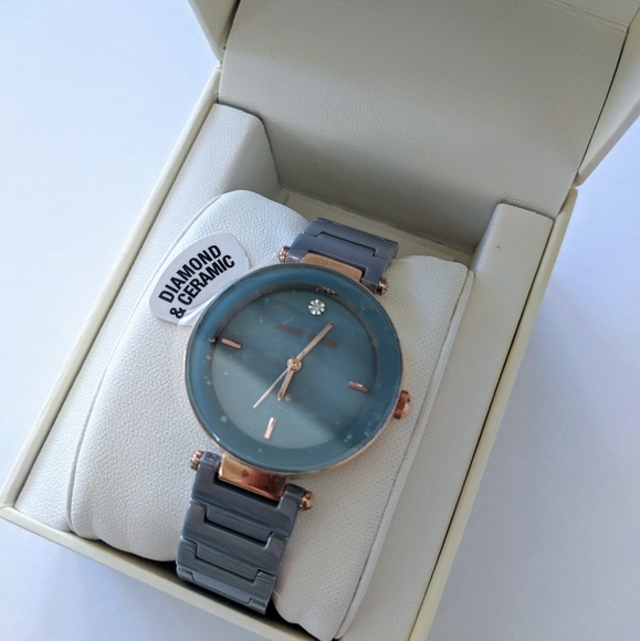 🆕 Anne Klein Genuine Diamond Bracelet Watch